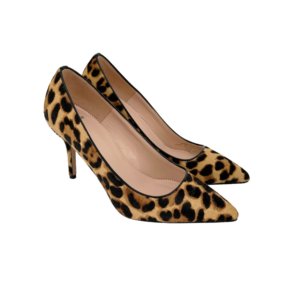 J.CREW Elsie Pumps in Leopard Calf Hair 6.5